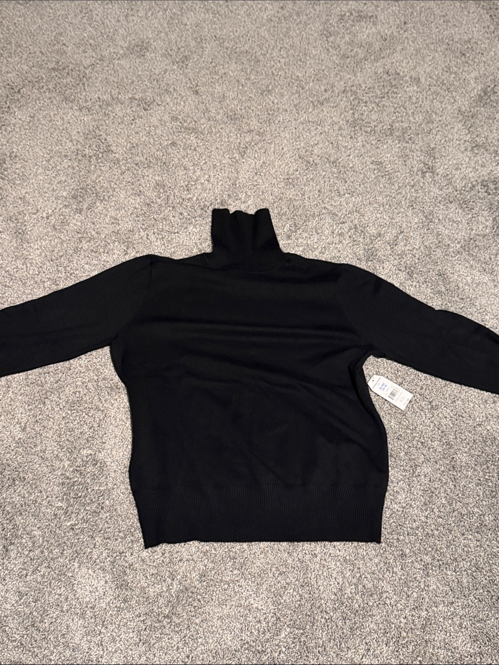 Time and Tru Black Turtleneck Sweater